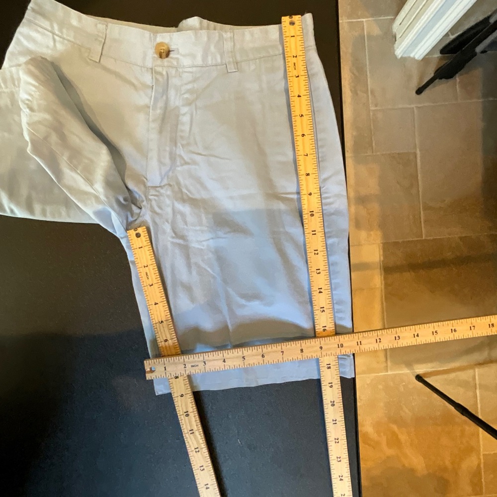 Vineyard Vines Club‎ Shorts Mens 30 Light Blue Cotton Flat Front Chino Shorts - Picture 7 of 11